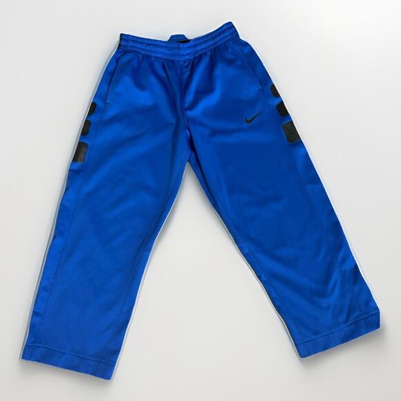 Nike Elite Therma-Fit Track Pants Men's Size M Blue Black Striped (A32) - Picture 1 of 5